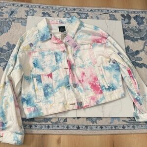 Wild Fable Multicolor Tie-Dye Jean Jacket
